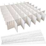 Organisateur de Tiroir Diviseur de Tiroir 8 pcs Separateur Tiroirs Reglable Pour Fournitures de Bureau, Chambre à Coucher, Cuisine, Ustensiles de