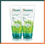 Himalaya Purifying Neem Face Wash 150 ml Facial Cleanser Antibacterial (Pack-2 )