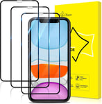 Pack De 3 Protecteurs D'écran Pour Iphone Xr/Iphone 11, Protecteur D'écran Hd, Couverture Complète, Dureté 9h, Anti-Rayures, Anti-Bulle