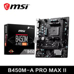 AMD B450M-A PRO MAX II New Motherboard Dual-Channel DDR4 Memory M.2 SATAIII USB3