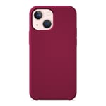 Coque silicone unie Soft Touch Rouge compatible Apple iPhone 13 Mini - Neuf