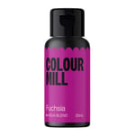 Colour Mill Aqua Blend Food Colouring Liquid Fuchsia - Edible Food Paint for Royal Icing, Macarons, Meringue, Fondant, Jellies, Beverages and More - 20 ml