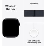 Apple Watch Series 10 GPS + Cellular 42mm Aluminum Case [ Ink Sport Loop  MWX83 - Jet Black ]