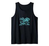 Vintage Mythical Sea Monsters Fantasy Design Tank Top