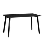 HAY - CPH Deux 210 2.0 Table Ink Black Lacquered Beech Frame L140 X W75 X H73 Ink Black Top Ink Black Lacquered Beech Edge - Matbord - Ronan & Erwan Bouroullec - Svart - Trä