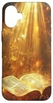 iPhone 16 Plus Catholicism Open Bible Rays Spiritual Divine Case