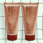 Advanced Gradual Tan & Tone Skin Firming Self Tanning Cream, Light 150 Ml X 2