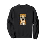 The Pug Tarot Card Illustration Sweatshirt