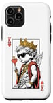 Coque pour iPhone 11 Pro Cupid Valentine King Of Hearts Card Poker Player