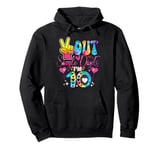 Peace Out Single Digits Tie Dye 10 Year Old Girl Birthday Pullover Hoodie