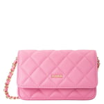 DARK Leather Quilted Mini Bag Bubblegum Pink