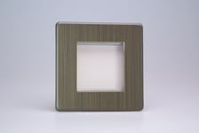 Varilight XDYG2S.AB Urban Screwless Antique Brass DataGrid Plate (2 Grid Spaces)