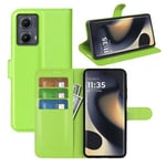 Moto Edge 50 Fusion Pu Wallet Case [Green]