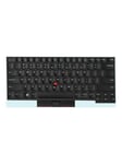 Lenovo - notebook replacement keyboard - with Trackpoint UltraNav - AZERTY - French - black Input Device - Bærbar tastatur - til udskiftning - Fransk - Sort