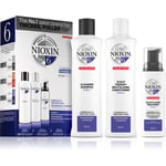 Nioxin System 6 Color Safe Chemically Treated Hair gift set for thinning hair 3 pc