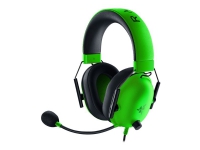 Razer BlackShark V2 X - Headset - fullstorlek - kabelansluten - 3,5 mm kontakt - ljudisolerande - grön