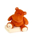 Histoire d'Ours Peluche hippo + plaid ORANGE