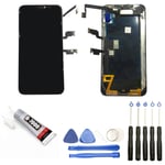 ECRAN COMPLET: VITRE TACTILE + LCD POUR Iphone XS max 6.5" OR + OUTILS + COLLE