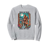 Vintage Sasquatch Halloween Bigfoot & Son Trick or Treat Sweatshirt