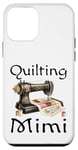 Coque pour iPhone 12 mini Patchwork Mimi Queen Vintage Machine à coudre