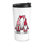 Personalised Gonk Gnome His & Hers Valentines Travel Mug Cup Girlfriend Wife