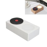 (White) Speaker Vintage Record Player Speaker Small Portable