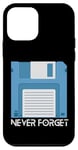 iPhone 12 mini Funny Floppy Disk Shirt For Men, Never Forget Funny Computer Case