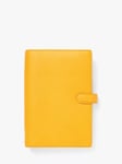 Filofax Personal Finsbury Leather Personal Organiser, Mustard