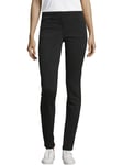 TOM TAILOR 1021692-Alexa Slim Pantalons, 14482-Deep Black, 34W x 32L Femme