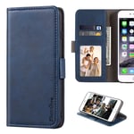 Ulefone Armor 9 Case, Leather Wallet Case with Cash & Card Slots Soft TPU Back Cover Magnet Flip Case for Ulefone Armor 9E (Blue)