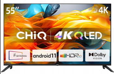 U55qg7l (139 Cm (55 Zoll), Svart, Ultra Hd/4K, Trippel Tuner, Smarttv, Chromecast Innebygd)