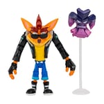 Crash Bandicoot Bandai Action Figures Biker Crash With Mask | 11cm Biker Toy With Mask And Stand Accessories | Collectable Figures As Merchandise And Video Game Gifts