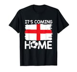 Coming Home England Flag Football Fan Player Soccer T-Shirt