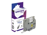 Wecare - Vit - Rulle (0,6 cm x 8 m) 1 kassett(er) etiketttejp - för Brother PT-D210, D600, H110 P-Touch PT-1005, 1880, E800, H110 P-Touch Cube Plus PT-P710