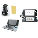 Pack 3 en 1 Nintendo New 2DS XL : Housse silicone blanc - Chargeur USB - Film de protection écran - Straße Game ®