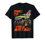 Humor Monster Truck Car Tee for 4-Year-Old Birthday Kids T-Shirt