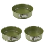 Zenker Springform Cake Tin, 20cm 24cm & 26cm, Bundle Set of 3, with High Edge, Tall Rim, Green Vision Series, ECO, Resource Friendly & Climate Neutral Baking Round Pan, with ILAG Vegan Carnauba Wax No