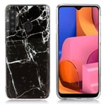 Samsung Marble Galaxy A21 kuoret - Musta Marmori