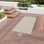 BALTA Outdoor Rug, Flat Woven Rug Ideal for Outdoors on the Terrace or Indoor in a Living Room - Bedroom, Machine Weaving Jute Carpet Effect, Polypropylene, 160 x 230 cm, Beige