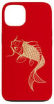 Coque pour iPhone 13 Or Chinois Carpe Asiatique Japonais Koi Poisson Golden Koi