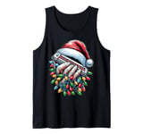 Harmonica Harmonicist Christmas Hat Xmas Tank Top