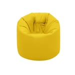 Ready Steady Bed Yellow Round Bean Bag Chair Garden Beanbag Adult Gaming Seat