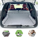 ONTYZZ Matelas Gonflable pour Voiture SUV 2 Personnes Camping Matelas Tapis de Couchage Autogonflant avec Oreiller & Pompe à Pied pour Camping Voyages L'arrière-Cour Plage