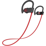 Bluetooth hörlurar, ipx7 vattentäta trådlösa hörlurar för sportlöpare med mikrofon i örat