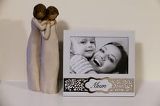 Willow Tree Figurine & Mum Photo Frame Set - Mother & Daughter Mothers Day Gift