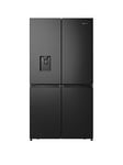 Hisense Rq758N4Swfe Pureflat 90Cm Cross Door, American Fridge Freezer - Black Stainless Steel