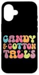 Coque pour iPhone 16 Candy & Cotton Tails Colorful Fun Kids