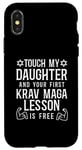 iPhone X/XS Touch My Daughter First Krav Maga Lesson Free Case