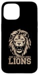 Coque pour iPhone 15 Visage de lion drôle Meme Lions Citations Just A Man Who Loves Lions