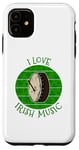 Coque pour iPhone 11 Bodhran de la Saint-Patrick, musique irlandaise